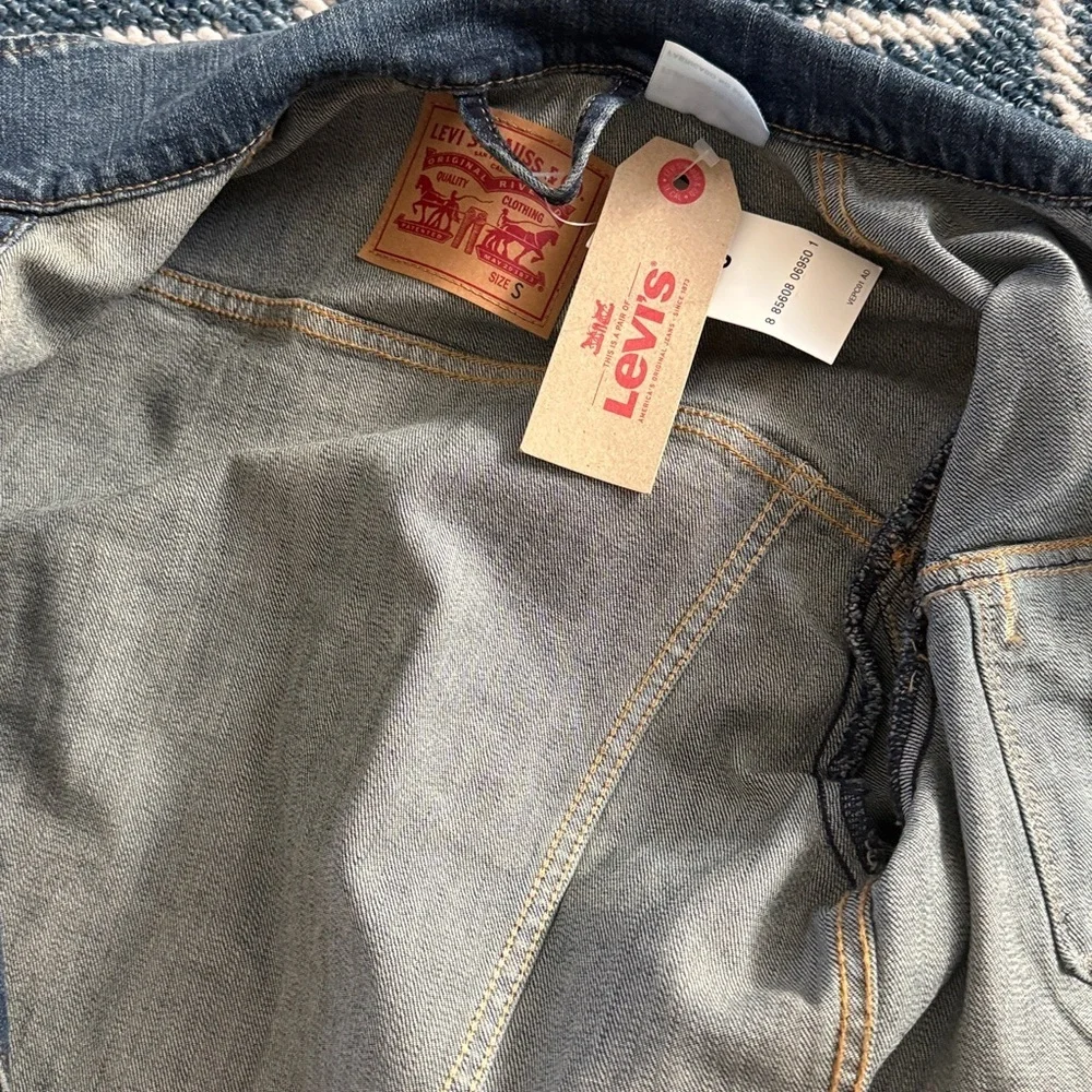 Levi's Blue Jean Jacket with Silver Accents